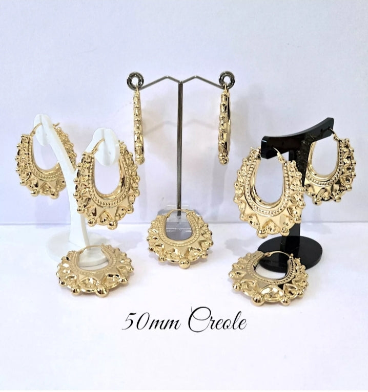 50mm Creole Hoops – INFINITY GOLD UK