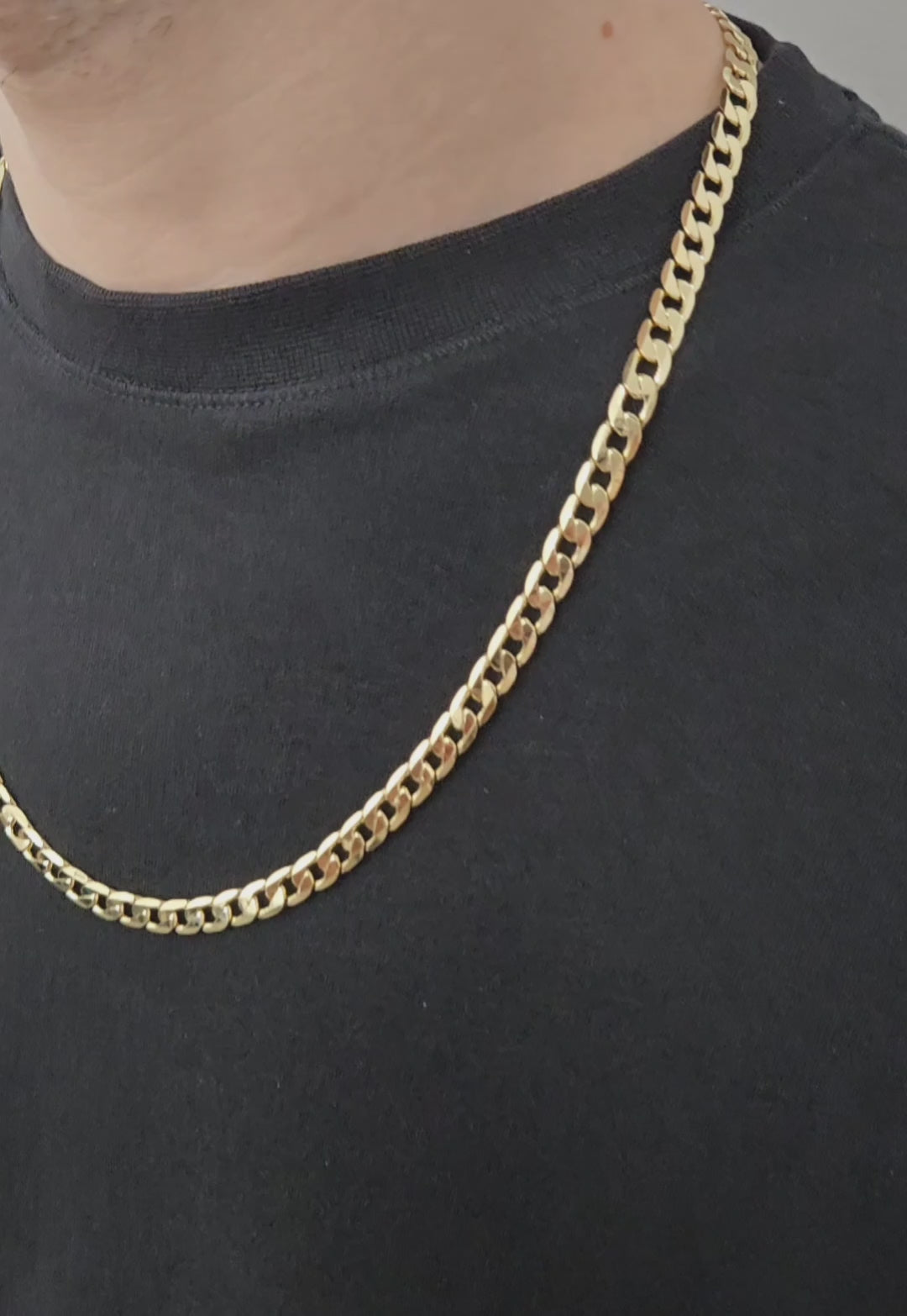 6mm Curb Chain, Medium Classic Gold Curb Chain – INFINITY GOLD UK