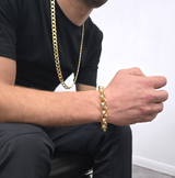 12mm Diamond Cut Belcher Bracelet