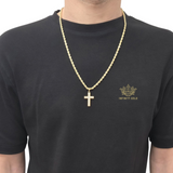 Diamante Cross on Curb 24"