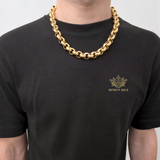 15mm Diamond Cut Belcher Chain, XL Patterened Belcher Chain