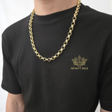 10mm Smooth Belcher Bracelet And Chain Set