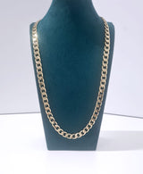 8mm Curb Chain, 18"-28" Medium Gold Classic Curb Chain