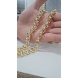 12mm Diamond Cut Belcher Bracelet And Chain Set