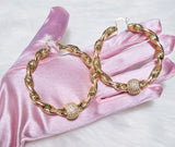 80mm XL Twisted Greek Hoops