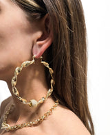 80mm XL Twisted Greek Hoops