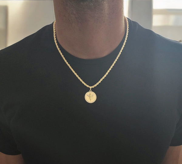 Angel Medallion on 5mm Rope