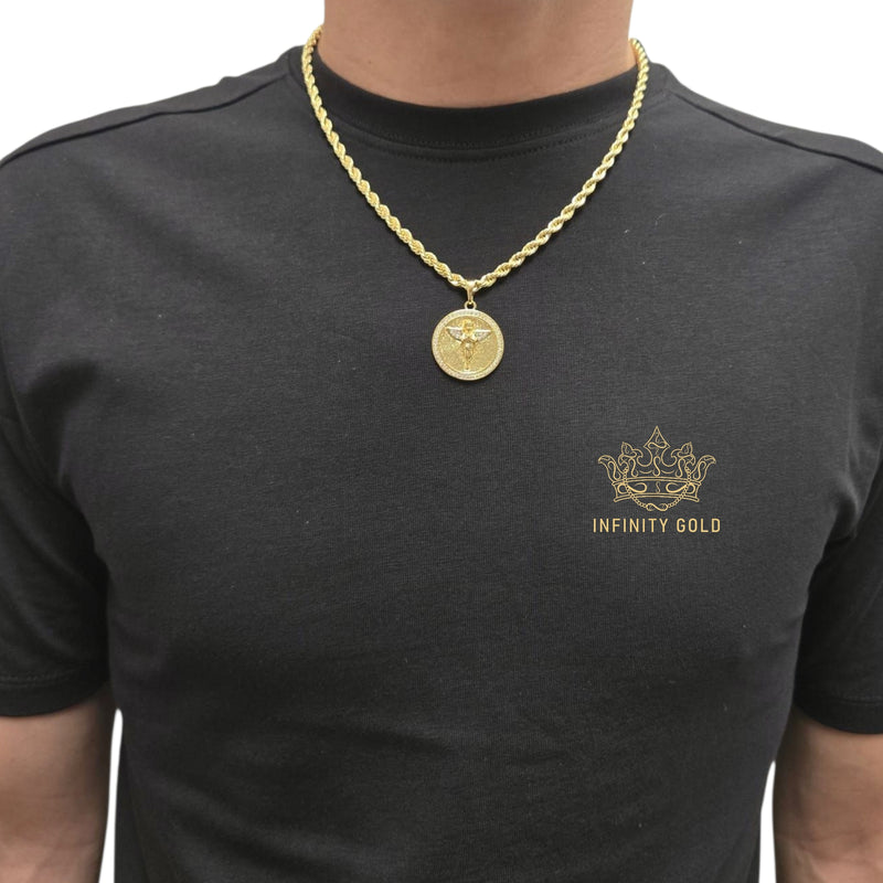 Angel Medallion On 5mm Rope