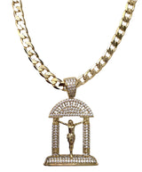 Jesus Piece pendant 6mm Curb