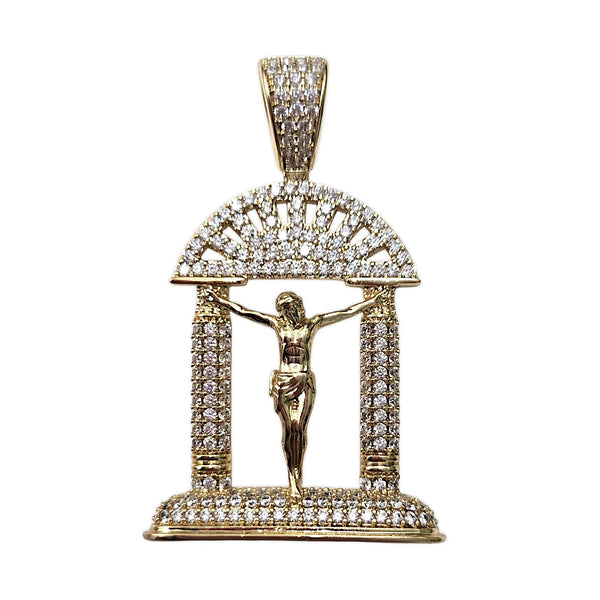 Jesus Piece pendant 6mm Curb
