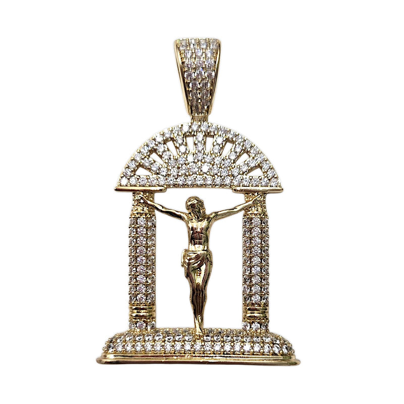 Jesus Piece pendant 6mm Curb