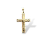 Crucifix pendant on 5mm Curb