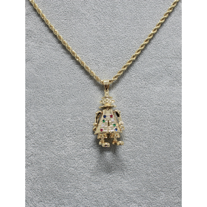 Clown Pendant with Chain