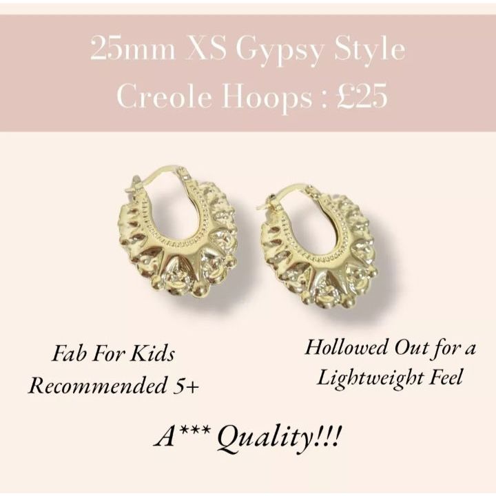 25mm Creole Hoops