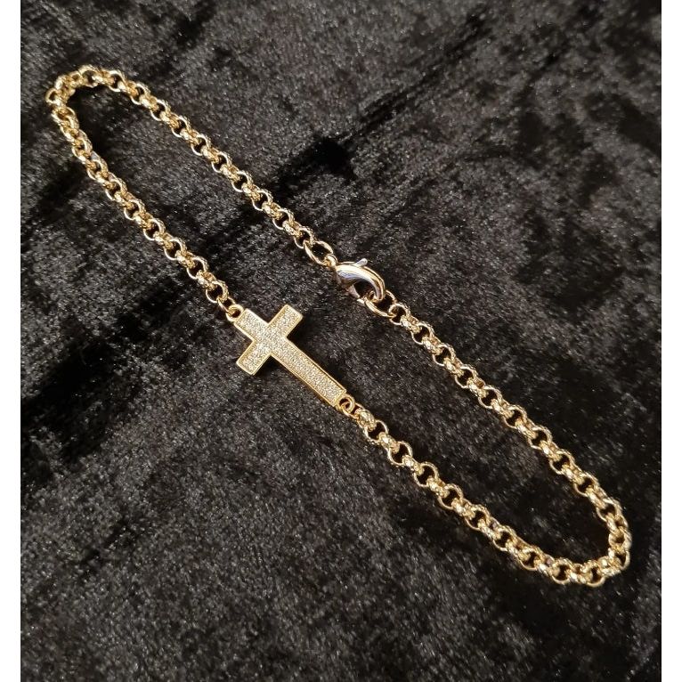 Cross Charm Anklet