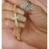 Cross Charm Anklet