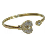 Torque Heart Bangle