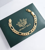 8mm Figaro Chain & 10mm Figaro Bracelet Set