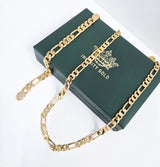 8mm Figaro Chain & 10mm Figaro Bracelet Set